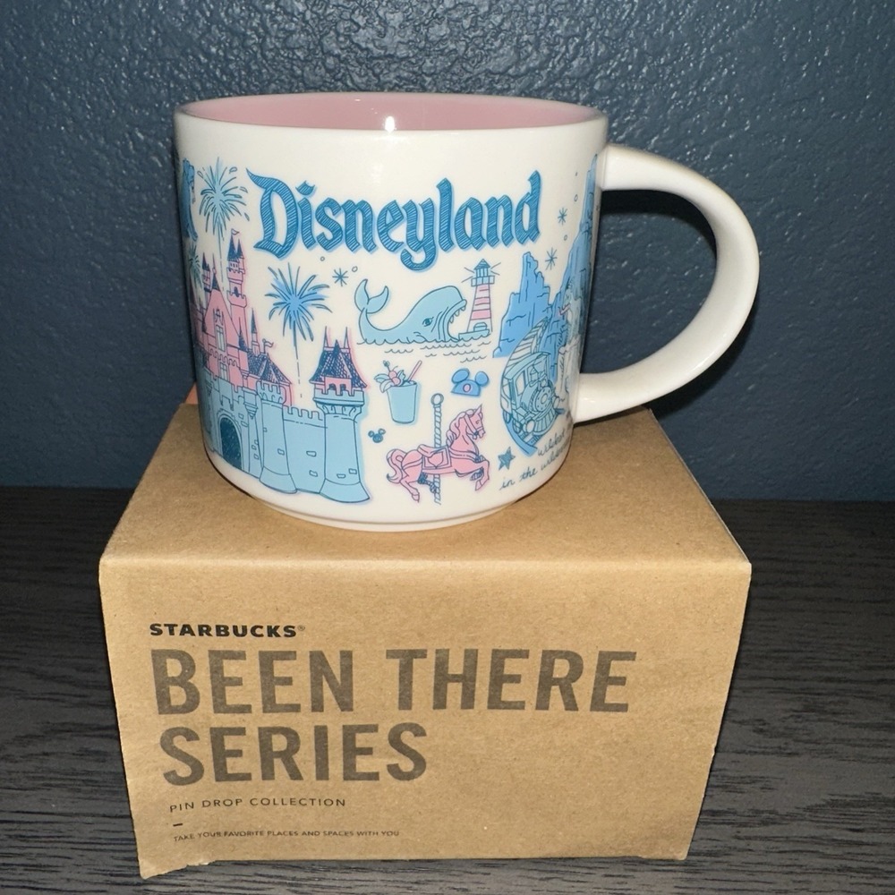 Starbucks Disneyland Been There Mug Pin Drop 14oz Retired 2019 New in Box